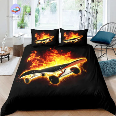 Housse de Couette Skate en Feu